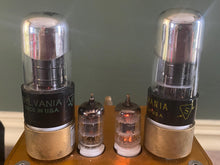 Load image into Gallery viewer, 4 Sylvania 6K6 6K6GT Chrome Dome / Silver Top Vacuum Tubes Lot Of Four