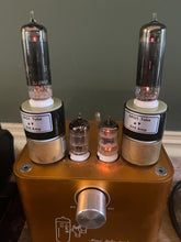 Load image into Gallery viewer, Matched Pair Lansdale 6AQ5 Vacuum Tubes Black Glass NOS-Testing