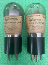 Load image into Gallery viewer, Matched Pair Majestic Number / Type 27 G-27 Vacuum Tubes Mesh Plates Globe / Balloon Bottles