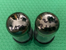 Load image into Gallery viewer, Matched Pair General Electric GE 6K6 6K6GT Black Plate Vacuum Tubes