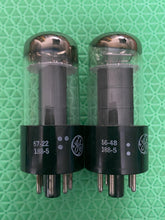 Load image into Gallery viewer, Matched Pair General Electric GE 6K6 6K6GT Black Plate Vacuum Tubes