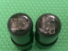Load image into Gallery viewer, Matched Pair GM-Labeled RCA 6V6 6V6GT Silver Top Gray Glass Vacuum Tubes