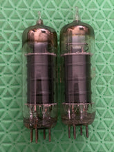 Load image into Gallery viewer, Matched Pair General Electric GE 6005 6AQ5 Black Plate Vacuum Tubes