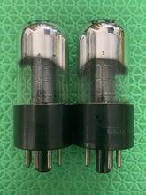 Load image into Gallery viewer, Matched Pair Sylvania 6K6 6K6GT Vacuum Tubes Silver Tops