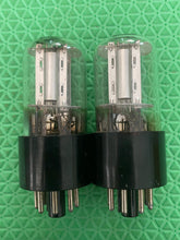 Load image into Gallery viewer, Matched Pair General Electric GE 6SL7 6SL7GT Vacuum Tubes