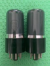 Load image into Gallery viewer, Matched Pair Sylvania 6V6 6V6GT/G Vacuum Tubes Silver And Gray NOS-Testing