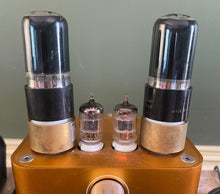Load image into Gallery viewer, General Electric GE 6AX5 6AX5GT Black Plate Vacuum Tube Rectifier