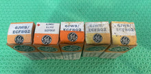 Load image into Gallery viewer, 5 General Electric GE 6JW8 / 6LX8 / ECF802 Vacuum Tubes NOS NIB Lot Of Five