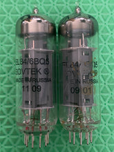 Load image into Gallery viewer, Matched Pair Sovtek 6BQ5 EL84 Vacuum Tubes NOS-Testing