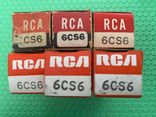 Load image into Gallery viewer, 6 RCA 6CS6 Vacuum Tubes NOS NIB Lot Of Six