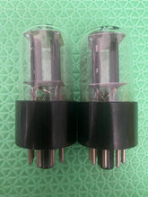Load image into Gallery viewer, Matched Pair RCA 6SN7 6SN7GTB Vacuum Tubes Copper Support Rods NOS-Testing