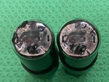 Load image into Gallery viewer, Matched Pair GM-Labeled National Union NU 6V6 6V6G 6V6GT Black Glass Vacuum Tubes NOS-Testing
