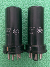 Load image into Gallery viewer, Matched Pair RCA 6F6 JANCRC6F6 VT-66 Vacuum Tubes Milspec NOS-Testing