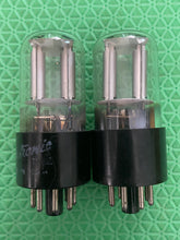 Load image into Gallery viewer, Matched Pair General Electric GE 6SL7 6SL7GT Vacuum Tubes