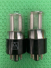 Load image into Gallery viewer, Matched Pair General Electric GE 6SL7 6SL7GT Vacuum Tubes NOS-Testing