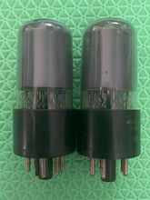 Load image into Gallery viewer, Matched Pair RCA 6V6 6V6GT Gray Glass Vacuum Tubes NOS-Testing