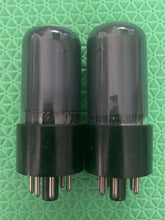 Load image into Gallery viewer, Matched Pair Sylvania 6V6 6V6GT/G Vacuum Tubes Silver And Gray NOS-Testing