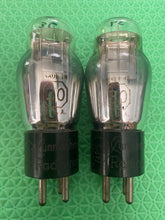 Load image into Gallery viewer, Matched Pair RCA Cunningham Radiotron Number Type 30 #30 Vacuum Tubes Engraved Base Shoulder ST Shape NOS-Testing