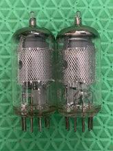 Load image into Gallery viewer, Matched Pair Amperex Bugle Boy 6267 / EF86 Mesh Plate Vacuum Tubes