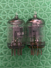Load image into Gallery viewer, Matched Pair Sylvania 6SJ7 6J8P Vacuum Tubes NOS-Testing