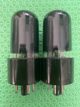Load image into Gallery viewer, Matched Pair OTK 6V6 6V6GT Black Glass Vacuum Tubes NOS-Testing
