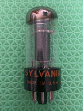 Load image into Gallery viewer, Sylvania 6K6 6K6GT Vacuum Tube Black Plate Chrome Dome / Silver Top NOS-Testing