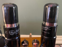 Load image into Gallery viewer, Matched Pair General Electric GE 6K6 6K6GT Vacuum Tubes Black Glass