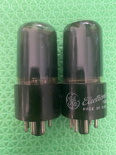 Load image into Gallery viewer, Matched Pair Ken-Rad 6K6 6K6GT Vacuum Tubes Black Glass