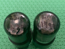 Load image into Gallery viewer, Matched Pair General Electric GE 6K6 6K6GT Vacuum Tubes Black Glass