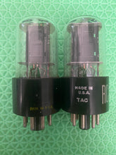 Load image into Gallery viewer, Matched Pair RCA 6SN7 6SN7GTB Vacuum Tubes Copper Support Rods NOS-Testing