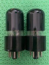 Load image into Gallery viewer, Matched Pair Tung-Sol 6K6 6K6GT Black Bottles Vacuum Tubes NOS-Testing