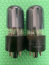 Load image into Gallery viewer, Matched Pair Raytheon 6V6 6V6GT Vacuum Tubes Gray Glass