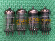 Load image into Gallery viewer, 4 Sylvania 12AV7 Vacuum Tubes NOS NIB Lot Of Four