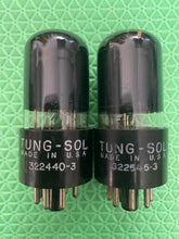 Load image into Gallery viewer, Matched Pair Tung-Sol 6K6 6K6GT Black Bottles Vacuum Tubes NOS-Testing