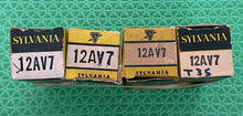 Load image into Gallery viewer, 4 Sylvania 12AV7 Vacuum Tubes NOS NIB Lot Of Four
