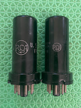 Load image into Gallery viewer, Matched Pair RCA 6N7 JAN-CRC-6N7 VT96 Vacuum Tubes Milspec New-Testing