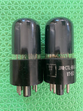 Load image into Gallery viewer, Matched Pair Tung-Sol 6K6 6K6GT Vacuum Tubes Black Glass NOS-Testing