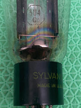 Load image into Gallery viewer, Sylvania Black Plate 5U4 5U4G Hanging Filament Vacuum Tube Rectifier Shoulder ST Shape