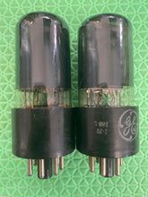 Load image into Gallery viewer, Matched Pair General Electric GE 25L6 25L6GT Vacuum Tubes