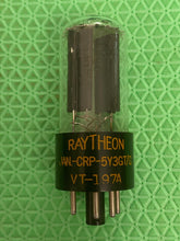 Load image into Gallery viewer, Raytheon 5Y3 5Y3GT JANCRP5Y3GT/G VT197A Milspec Vacuum Tube Rectifier Black Plate
