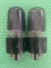 Load image into Gallery viewer, Matched Pair General Electric GE 25L6 25L6GT Vacuum Tubes