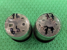 Load image into Gallery viewer, Matched Pair General Electric GE 6SN7 6SN7GTB Vacuum Tubes Copper Support Rods NOS NIB