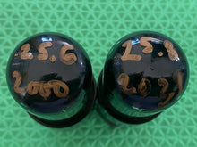 Load image into Gallery viewer, Matched Pair Tung-Sol 6K6 6K6GT Vacuum Tubes Black Glass NOS-Testing