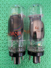 Load image into Gallery viewer, Matched Pair Sylvania 6DE4 Coin Base Vacuum Tube Rectifiers NOS-Testing