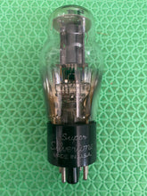Load image into Gallery viewer, Super Silvertone 6P5 6P5G Vacuum Tube Black Plates Foil Getters Shoulder ST-Shape