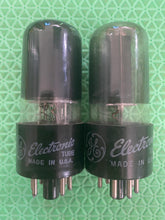 Load image into Gallery viewer, Matched Pair General Electric GE 25L6 25L6GT Vacuum Tubes