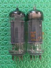 Load image into Gallery viewer, Matched Pair RCA 6CG7 / 6FQ7 Vacuum Tubes With Shields And Anode Radiators NOS NIB