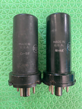 Load image into Gallery viewer, Matched Pair RCA 6F6 JANCRC6F6 VT-66 Vacuum Tubes Milspec NOS-Testing