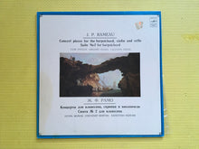 Load image into Gallery viewer, JP Rameau Concert Pieces For The Harpsichord Violin And Cello Igor Zhukov Grigory Valentin Feigin Melodia Records 1970 Stereo CM01877-80
