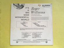Load image into Gallery viewer, Roger Williams It's A Big, Wide, Wonderful World High Fidelity LP Kapp 1008
